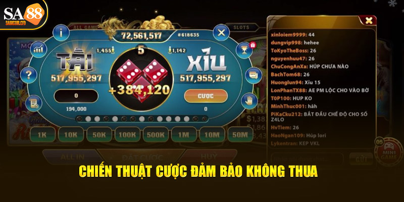 Chiến thuật cược đảm bảo không thua